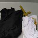 Morph Priest Costume Men Exorcist Outfit Adult Priest Costume With Collar Plus Accessories For Halloween Party, Size L