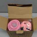 Toptakeit Elevated Inflatable Dog Cone Collar Alternative After Surgery, Dog Donut Collar, Soft Pet Cone to Stop Licking for Small Medium Large Dogs (Pink,Large)