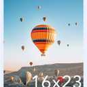 16x23 Picture Frame White for Poster Photo Picture, Horizontal and Vertical Formats for Wall Hanging, 16 x 23 Wall Gallery Poster Photo Frame for 16 by 23 Photos Posters, White