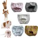 5PCS Small Pet Diapers, Adjustable Sugar Glider Diapers, Reusable, Washable, Specially Designed for Use on Pet Squirrels Guinea Pig (L)