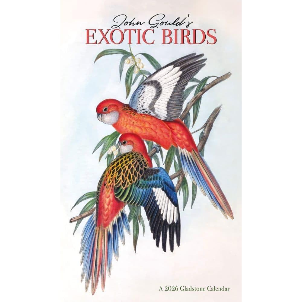 Gladstone Media, Goulds Exotic Birds 2026 Large Wall Calendar