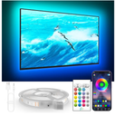 TV Lights Behind, 19.68ft LED Lights for 55-85 Inch TV, RGB TV Backlight, Music Sync Bluetooth APP and Remote Control Strip Lights USB Powered for Bedroom Gaming Room Decor