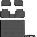 ANBINGOFit for Porsche Cayenne Floor Mats 2019-2026, Car Mats for Porsche Cayenne All Weather Mats Cargo Liner TPE Heavy Duty Non-Slip Automotive Fits Full Set Cayenne Accessories, Black