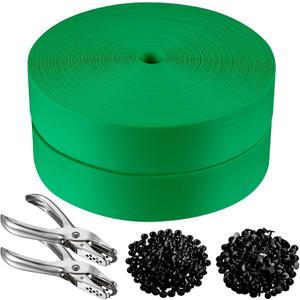 Chain Link Fence Privacy Strip, Privacy Fence, 492 ft. Fence Privacy Strip, (Includes 400 Clasps + 2 Hole Punch) GreenSuitable for Decks, patios,grates, Wire mesh and More.