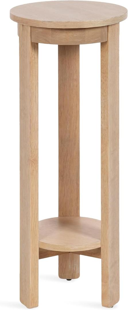Kate and Laurel Foxford Modern Tiered Round Drink Table, 12 x 12 x 30, Light Natural, Transitional Two-Tier Circle Plant Stand for Use as Living Room Pedestal Table or Small Bedroom Nightstand Kate and Laurel Foxford Modern Tiered Round Drink Table, 12 x 12 x 30, Light Natural, Transitional Two-Tier Circle Plant Stand for Use as Living Room Pedestal Table or Small Bedroom Nightstand