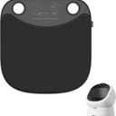 PETLIBRO Cat Litter Mat, 25.6'' x 26.7'' Large Litter Mat, Leak-Proof & Anti-Slip, Durable Litter Trapping Mat, Easy to Clean (Black)