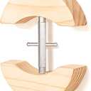 Upgraded Hat Stretcher for Fitted Hats, Adjustable Cowboy Hat Stretcher Fit All Caps - Wooden Heavy Duty of Cap Extender w. a Rotating Rod