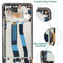 OLED for Xiaomi Mi 11 Lite 5G Screen Replacement for Xiaomi Mi 11 Lite LCD Screen for Mi 11 Lite Digitizer M2101K9G, M2101K9C, M2101K9R Display Touch Screen Assembly Repair Parts with Frame