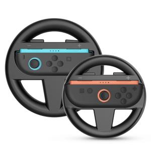 TNP Racing Steering Wheel for Nintendo Switch 2 JoyCon 2025 - Racing Wheel Controller Accessory Grip Handle Kit Attachment for Nintendo Switch 2 Joy-Con, (Set of 2 Black)