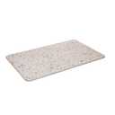 LYOR Stone Bath Mat Diatomaceous Earth Quick Dry Bathroom Shower Mat, Super Absorbent Non Slip Diatomite Bath Mat, Water Absorbing Stone Mat for Bathroom Floor, Kitchen (Granite Finish, 23.6x15.4)