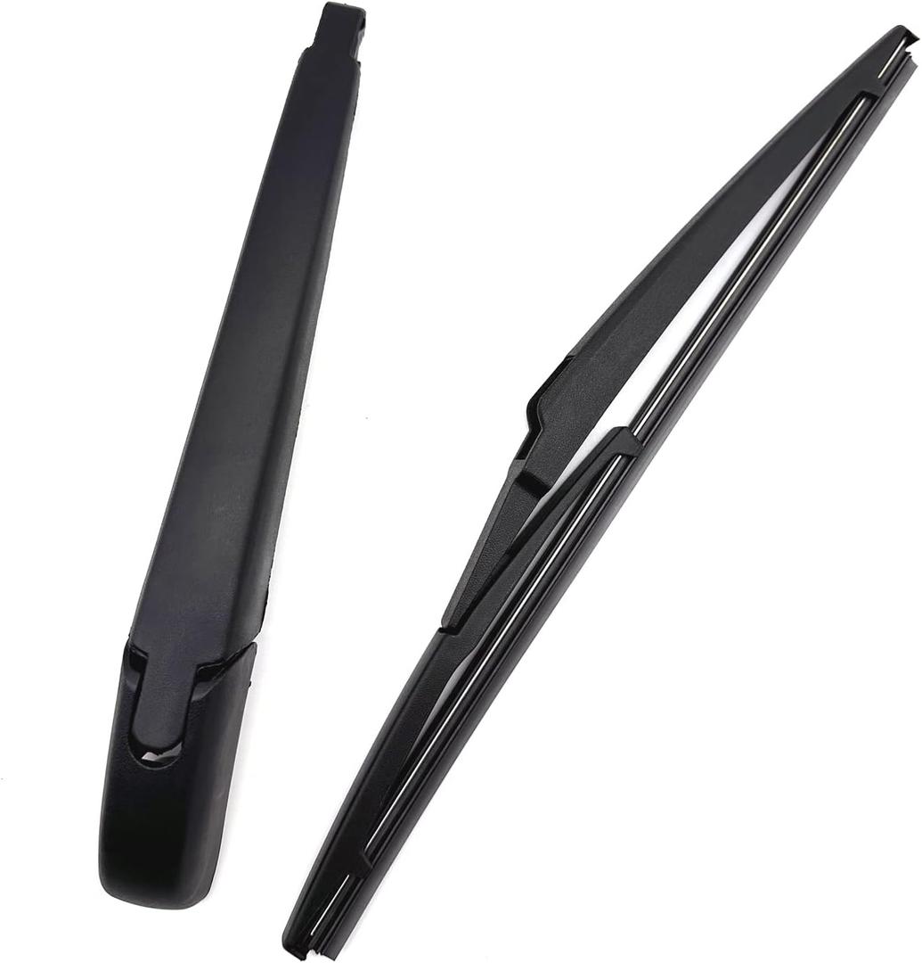 Rear Wiper Arm Blade Set Replacement for Toyota Highlander 2008-2019/ Matrix 2009-2013 / RAV4 2006-2012 / Prius V 2012-2017, Rear Windshield Wiper Arm & Wiper Blade, Replacement OEM: 8524142070