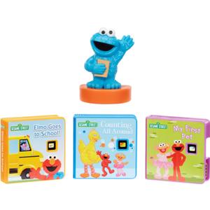 Little Tikes Story Dream Machine Sesame Street Cookie Monster & Friends Story Collection, Storytime, Books, Audio Play Character, Gift and Toy for Toddlers and Kids Girls Boys Ages 3+