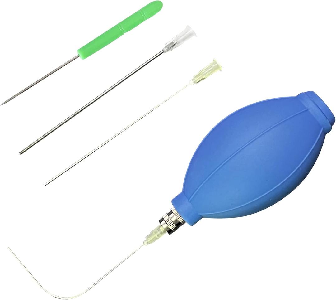 Easy Egg Blower Empty Egg Tools One Hole Egg Pump and Drill Easter Egg Maker Supplies Ukrainian Egg Decorating Kit Blue
