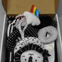 Joyreal High Contrast Baby Toys for Newborn, Black and White Baby Sensory Toys with Car Seat Toys,Infant Toys with Black White Cards Book, Montessori Toys for Baby Gifts