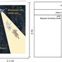 2 x Funny UFO Cat Valentine's Day Card for Him Her, Romantic Valentines Day, Wedding Anniversary, I Love You Card Gift for Husband Wife Boyfriend Girlfriend Partner Couple, Unique Gift for Bestie Friend (#1)