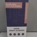 MAGZO Door Draft Stopper, 36 Inch Adjustable Under Door Gap Filler, Fits 30'' - 36'' Bottom Widths, Seals Gaps up to 1.7", Soundproof Sweep Blocks Air, Noise, Light, Dust- Grey (Gray)