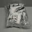 100Pack Plastic Cutlery Packets, Knife Fork Spoon Napkin Salt Pepper Sets, Individually Wrapped Black Plastic Cutlery Packets for Delivery, Cafeterias, Restaurants