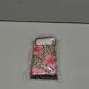 Compatible with iPhone 17 Pro Max Case, Cute Leopard Pink Hibiscus Tropical Floral Pattern Phone Case with HD Screen Protector