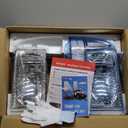 Nilight Headlight Assembly 1999 2000 2001 2002 2003 2004 F250 F350 F450 F550 Super Duty,Headlights Assembly Replacement,Chrome Housing Clear Corner Clear Lens,4 Pack