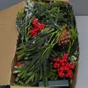 2PCS 6Ft Artificial Norfolk Pine Garlands, Real Touch Winter Christmas Garland, Green Artificial Greenery Garland for Table, Mantle, Wall, Indoor, Outdoor Christmas Decorations (2, 6FT)