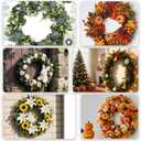 4 Pack Wreath Frame 14 Inch Wire Wreath Frame Round Metal Wreaths Form Dark Green Wire Wreaths Ring for DIY Craft Floral Arrangements Front Door Outdoor Wedding Christmas Home Decor Making Supplies