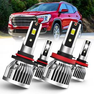 SPBRTBUB Led Headlight Bulbs, compatible with (20102018) GMC Terrain led headlights, 9005/hb3 High Beam & h11/h8/h9 Low Beam LED Headlight Bulbs, Pack of 4
