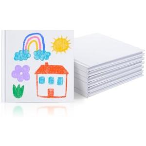 Mr. Pen- Hardcover Blank Books, 5"x5", 6 pcs, 40 Sheets, White Blank Books for Kids to Write Stories, Blank Notebooks for Kids, Mini Notebooks for Kids, Blank Journal for Kids Journal