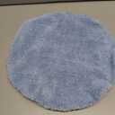 Luxury Home Linen 3 Piece Super Soft and Fluffy Microfiber Absorbent Solid Bathroom Rug Set with Rubber Backing Includes Non-Slip Bath Rug, Contour Mat, and Toilet Lid Cover (Light Blue)
