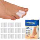 Pnrskter Silicone Toe Protectors - (20pcs for M Size) Toe Sleeve, Toe Caps for Hammer Toes, Overlapping Toes, Blisters, Calluses, Corns,Toenails Loss