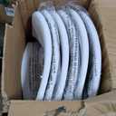 Amazon Basics Sturdy Foldable Plastic Chair, Portable, 350-Pound Capacity, White, 6-Pack