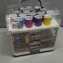 Singer Sew-It-Goes, 224 Piece - Sewing Kit & Craft Organizer - Sewing Case Storage with Machine Sewing Thread, White