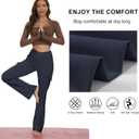 Flare Leggings for Women Yoga Crossover High Waist Pants with Tummy Control Workout Cargo with 5 Pockets Bootcut Leggings
