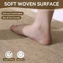Kitchen Mat Non Slip, Washable Kitchen Rugs, Absorbent Kitchen Mats for Floor, Rubber Backing Soft Standing Floor Mat Runner Rug for Front of Sink, Easy to Clean and Maintain, Brown 17"x47"