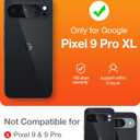 TORRAS Shockproof for Google Pixel 9 Pro XL Case [16Ft Military Grade Drop Tested] Translucent Slim Protective Anti-Scratch Anti-Fingerprint Phone Case for Pixel 9 Pro XL, Black