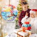 2 x Christmas Ornament, Jocidea Lighthouse Christmas Decorations, Christmas Tree Ornament, Holiday Decor and Xmas Gifts Ideas