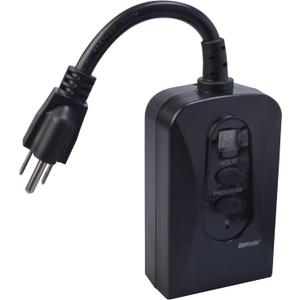 Southwire Woods Outdoor 24-Hour Digital Plug-In Block Heater Timer - 2 Grounded Outlets - Energy-Saving Outdoor Timer - Programmable Digital Timer - Weatherproof