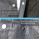 Rain Coats (2 Pack) - Reusable EVA Rain Ponchos For Adults Rain Jackets Raincoats For Men Women (One Size, Black)