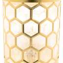 Scentsationals Wax Melt Warmer, Wax Warmer for Scented Wax Melts - Modern Collection Honeycomb Capiz - Candle Wax Melter for Fragrance Cubes and Tarts