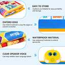 Electronic Alphabet Wall Chart, Talking ABC, 123s, Music Poster, Kids Learning Toys for Toddlers 1-3, Interactive Educational Toddler Toy, Birthday Gifts for Age 1 2 3 4 5 Year Old Boys Girls - Blue