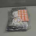 BELLE KR Clear Mylar Bag 8"x12" - Pack of 100, 8 Mil Thick - 2 Quart Stand Up See Through Mylar Bags for Food Storage with Label Stickers