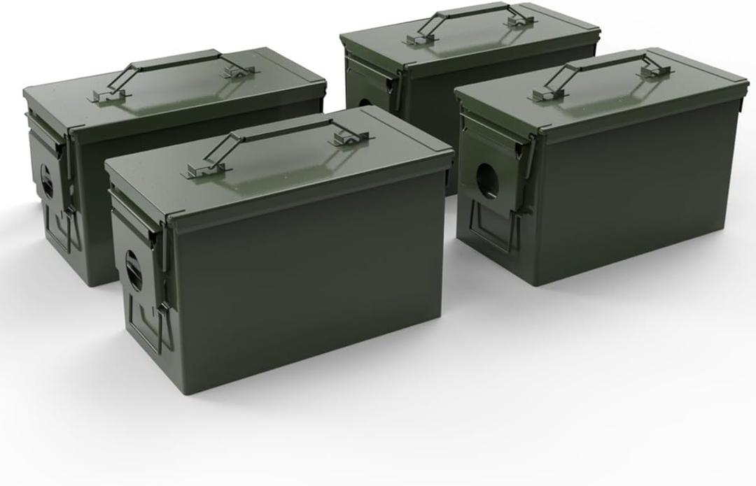 HARDROCK Metal Ammo Can, Ammo Box, 50cal *4