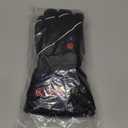 SAVIOR HEAT Heated Gloves for Men Women, Rechargeable Electric Heated Leather Skiing and Snowboarding Gloves (Small, Black)