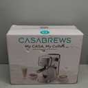 CASABREWS 3700 Essential Espresso Machine 20 Bar, Stainless Steel Cappuccino & Latte Machine with Steam Frother for Home, 43.9oz Water Tank, Coffee Gift for Women & Men, Silver