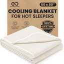 Everlasting Comfort Cooling Blanket for Hot Sleepers - Soft, Lightweight & Breathable Throw Blanket with Easy to Clean Material - Luxury Throws for Hot Flashes & Night Sweats (60"x80")