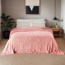 Checkered Love Themed Throw Blanket, 50x60 Inches | Ultra-Soft & Fluffy 280 GSM Bed Blanket for Couples, Gift for Mother or Friend, Cozy Accent for Couch, Sofa, and Pet Comfort.