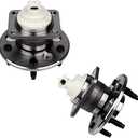 KUSATEC 512150 2PCS Rear Wheel Bearing and Hub Assembly Compatible with FWD Chevy Impala, for Buick Allure Century Regal, Lacrosse, for Pontiac Montana Trans Sport, 5 Lug w/ABS