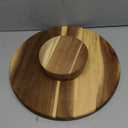 Juvale Round Acacia Wood Cake Stand for Wedding - Wooden Cake Stand for Appetizers and Desserts (12.75 Inches)