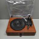 Vinyl Record Player Bluetooth Vintage 3-Speed Portable Turntables with Built-in Speakers, Belt-Driven LP Player Support USB Input AUX-in RCA Line Out