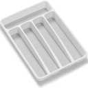 madesmart Mini Silverware Tray, White (5 Compartment)