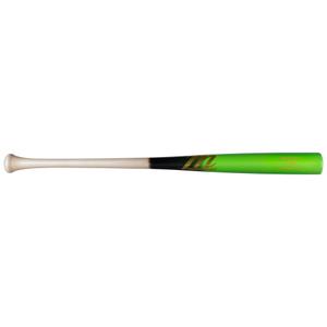 MARUCCI LINDY12 PRO Exclusive Youth Maple Wood Baseball BAT Tar Fade/Lime Green, 27